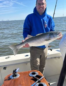 Striped bass caught in the Highlands