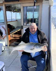 Striped bass caught while fishing in NJ
