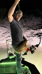 Caught a nice one under the night sky.