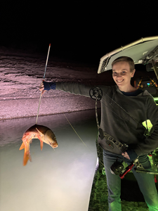 "Caught one on the ice tonight!"