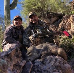 Two people enjoying fishing and hunting in Scottsdale