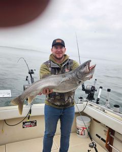 One angler fishing in Knife River