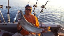 One angler reels in a 26-inch fish while cruising and fishing in Minnesota