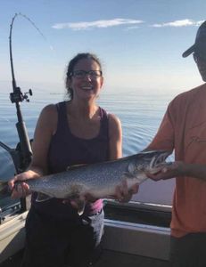 A person fishing in Minnesota