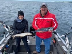 Two Great Barracuda, 20 inches, fishing in Knife River