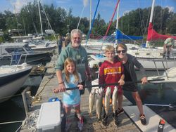 3 big fish caught by 5 people in Knife River