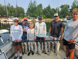 Coho and Chinook salmon blasted today at Knife River Marina!