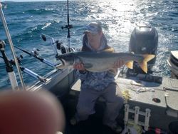 Photo of a large lake trout caught in Minnesota