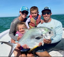 Permit fish caught in Islamorada during fishing trip