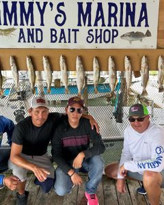 11 Atlantic Croaker, Spotted Weakfish fish caught in Port Isabel