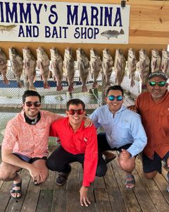 12 black drum fish caught in TX, fishing