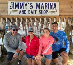 Anglers caught 12 black drum fish in TX