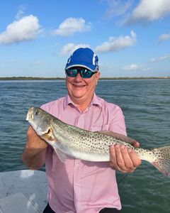 Speckled trout catch from Port Isabel TX fishing trip