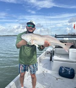 A redfish caught in Port Isabel, Texas