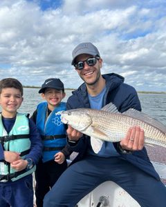 Redfish catch by three anglers in Port Isabel