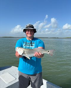 Redfish caught by fisherman in Port Isabel