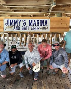 3 redfish caught in Port Isabel, Texas