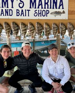 9 sheepshead fish caught during fishing and hunting trip in TX