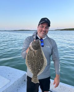 Southern Flounder caught while fishing in Port Isabel