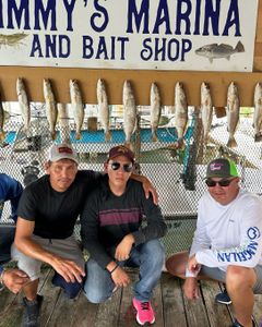 11 spotted weakfish caught while fishing in TX