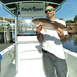 One angler enjoying a fishing tour in FL