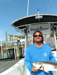 Man fishing at Jacksonville Beach