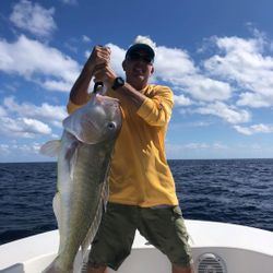 Angler with big fish caught at Pompano Beach