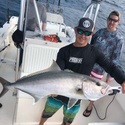 Greater Amberjack, 34-inch fish, caught while fishing in Pompano Beach