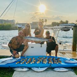 4 Wahoo Fish and Crevalle Jack caught in Pompano Beach