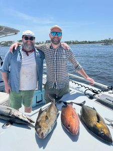 4 great barracuda fish caught on a fishing trip in Pensacola