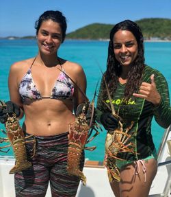 Two people enjoying fishing in Fajardo