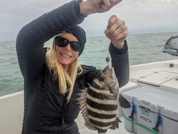 My favorite catch of the day!#Sheepshead