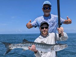 Great Barracuda fish caught while fishing in St. Petersburg