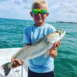 Spotted Weakfish, 16 inches long, caught while fishing in FL