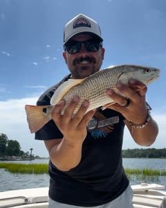 Solo angler in North Carolina enjoying cruises and fishing