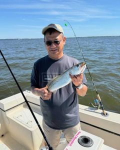 1 person enjoying a fishing cruise in NC