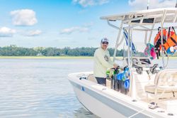 Person fishing in NC
