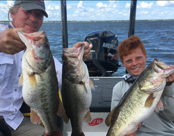 3 largemouth bass caught in Cleveland, Ohio