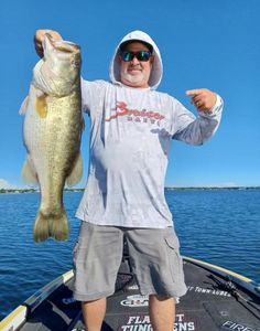 A person fishing for a largemouth bass in Cleveland