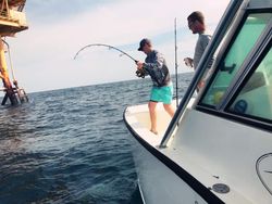 Two people fishing in Biloxi
