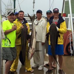 Two big fish caught during a fishing trip in Biloxi