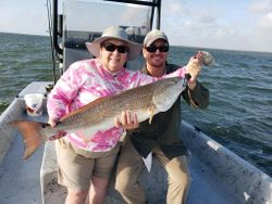 Reeling in Redfish, Texas Fishing
