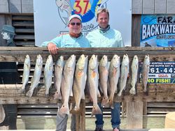Spotted Weakfish, Redfish, and Huge Spotted Weakfish catch in TX