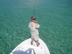 Person fishing in Florida