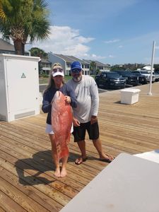 Two people fishing in Panama City Beach