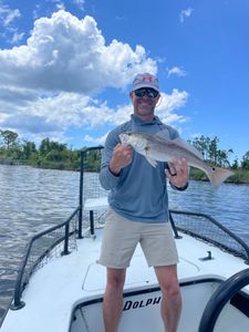A single redfish caught while fishing in Panama City Beach