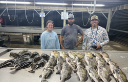 Three people fishing in Texas