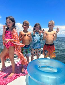 Four people fishing in Florida
