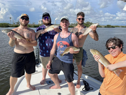 3 fishing rods with a scenic FL location