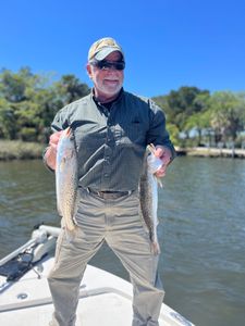 Two spotted weakfish caught fishing in FL